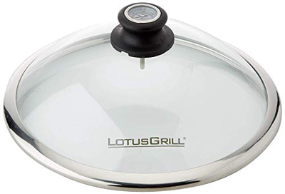 LotusGrill - Cubierta de cristal de seguridad para la barbacoa pequeña compacta Lotusgrill (G280) - especialmente diseñada para la barbacoa de carbón 