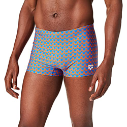 ARENA M Fundamentals Allover Boxer Swim Trunks, Royal Multi, S Mens características
