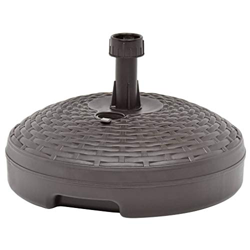 vidaXL Base de Sombrilla Rellenable Arena/Agua Patio Soporte de Paraguas al Aire Libre Decoración Fundido Parasol Exterior Terraza Plástico Marrón 20  precio