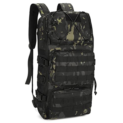 45L Mochila Táctica Impermeable Mochila Militar Paquete de Asalto Resistente al Agua Molle Gran Capacidad Nylon 900D con Múltiples Bolsillos Mochila p