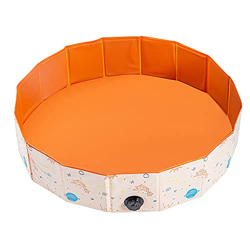 Grevosea Piscina plegable para perros, piscina, PVC, perro, gato, bañera, duradera para interiores y exteriores, piscina para remar en el jardín de la características