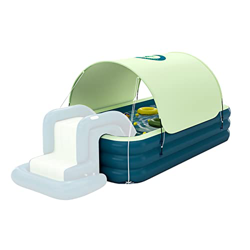 Lechnical Piscina Inflable automática, Piscina Inflable Resistente al Sol, balsa Flotante, toldo extraíble para Fiesta de Agua en el Patio Trasero al  en oferta