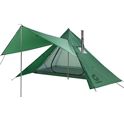 Gonex Tienda de campaña para 1 persona con potencia, ligera tienda de campaña caliente con ventana de cocina, PU3000 mm, impermeable, doble capa Tipi  en oferta
