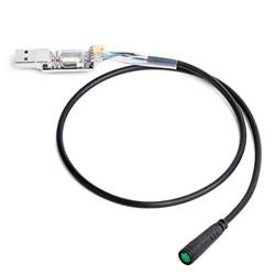 Bafang Cable de programación USB de motor medio para BBS01 BBS02 BBSHD Cable programado para motor de bicicleta eléctrico (transparente) en oferta