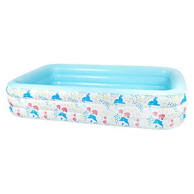 PLIENG Piscina Infantil Piscinas Hinchables Grandes Piscina Familiar Juguetes De Jardín, Piscina Infantil Jardín, Patio Trasero, Fiesta Acuática,180cm