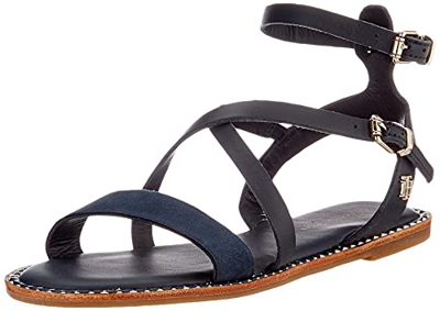 Tommy Hilfiger Emilia 1A, Sandalias Planas Mujer, Cielo del Desierto, 42