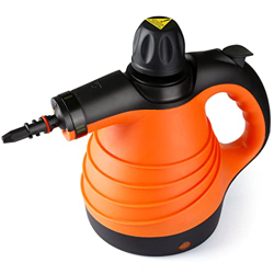 Vaporeta limpieza hogar 1100W, Limpiador a Vapor de Mano con Tanque de 350mL, Vaporeta de Mano con 9 Accesorios para Hogar y Cocina en oferta