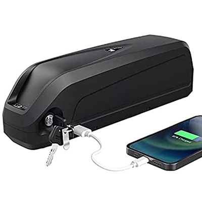 ZCM-JSDS 36V 48V 52V Batería de Bicicleta Eléctrica,Ebike Batería de Litio con conexión USB + Cargador, Adecuada para Motores 1500W 1200W 1000W 750W 5