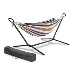 blumfeldt Sri Lanka Swing - Tumbona a Rayas, Tamaño: 200x150 cm, hasta: 160 kg, Estructura de Acero con Revestimiento de Polvo, Tejido 65% algodón y 3 precio