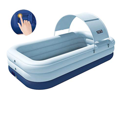 Piscinas hinchables Piscina inflable Inalámbrico inteligente Una-inalámbrica inflable con el toldo de la sombrilla grande Niños adultos Familia al air características