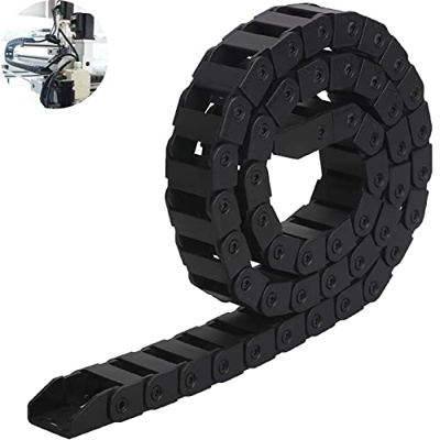 1m Cadena de Arrastre de Cable de Nylon, Cadena de Arrastre para Impresora 3D Negro, Plástico Towline, 10 x 20 Mm, Apto Para Impresoras 3D, Dispositiv