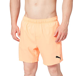 PUMA Swim Mid-Pantalones Cortos para Hombre Bañador, Naranja, M precio