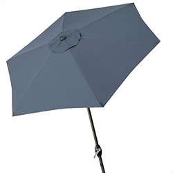 Aktive - Parasol hexagonal Garden diámetro 2,5 m - Mástil de aluminio 34 mm - Color gris (ColorBaby 53867) precio