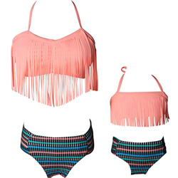 Dilicwa Madre e Hija Bikinis Traje de baño Padre-Hijo Bikini Traje de Baño, Mamá Niña Bañadores de Mujer de Verano Playa. (S, Rosa-Mujer) características