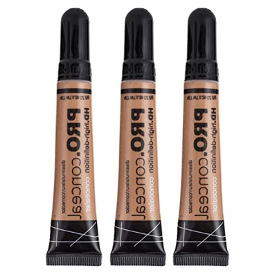 Juego de correctores de alta definición, 6 tonos, aceite corrector que combina con el tono de la piel | Aceites de cobertura impermeable de larga dura