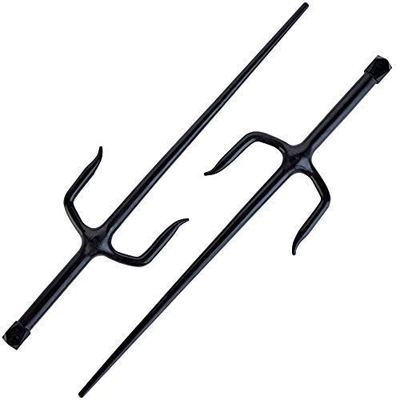 Playwell Martial Arts Goma Adulto Entrenamiento SAIS (Sai) 19.5"