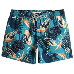 MaaMgic 5.5" Bañadores Hombre Shorts de Playa para Natación y Surf Traje de Baño Secado Rápido para Vacaciones，Bosque Caducifolio Verde，L en oferta