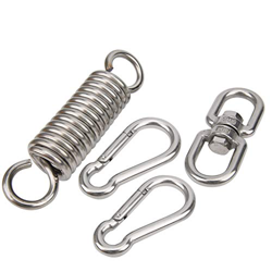 DAUERHAFT Kit de Silla Colgante de Bucle de rotación Resorte de Hamaca Inoxidable Durable para hamacas precio