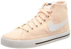 Nike Court Legacy Mid Canvas, Zapatos de Tenis Mujer, Palas Coral White Team Orange Black, 38 EU precio