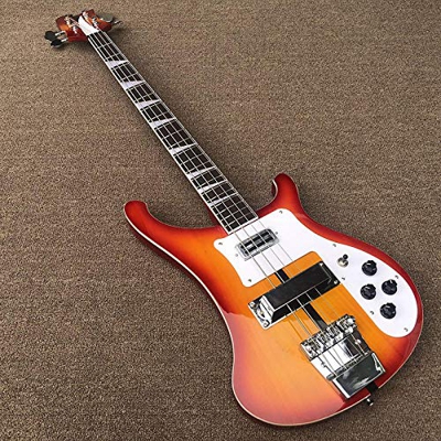 WANANNIGHT Guitarra electrica 4 Cuerdas De Guitarra Eléctrica Guitarra De Bajo Eléctrico Guitarra Acústica De Acero Acústico Guitarras (Color : Bass, 