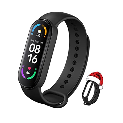 Xiaomi Smart Band 6 Versión Global Pulsera de Actividad de Mi Smart Sports Pulsera, Frecuencia Cardíaca y Detección de Oxígeno en Sangre 5ATM Impermea