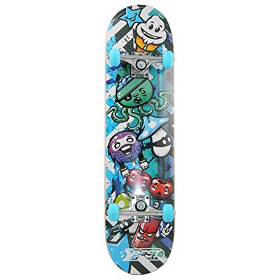 Best Sporting ABEC 3 - Monopatín (máx. Carga máxima: 100 kg. Color: Azul y Negro.