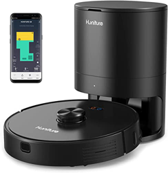 Robot Aspirador y Fregasuelos con Vaciado Automático, HONITURE Q6, 2700Pa, Láser Navegación Robot Aspirador, Multi-Floor Mapping, Compatible con Alexa en oferta