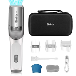 Bimirth Cortadora de pelo al vacío, silenciosa impermeable cortadora eléctrica para niños, corte de pelo inalámbrico recargable con 3 guías de peine precio