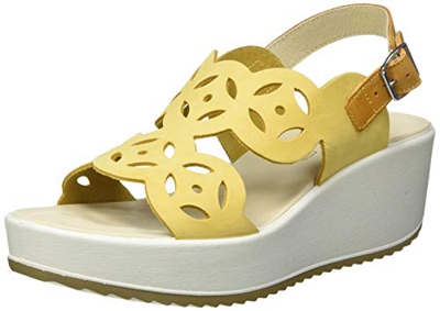 IGI&Co DCD 71645, Sandalias con cuña Mujer, Giallo, 38 EU