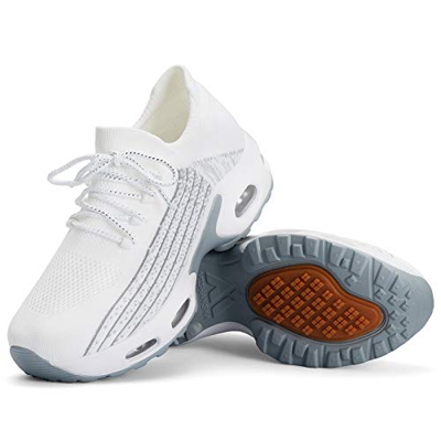 Mishansha Zapatillas Deportiva Mujer Deportes Running Zapatos Ligero Transpirable Correr Gimnasio Bambas Blanco B N, Gr.38 EU