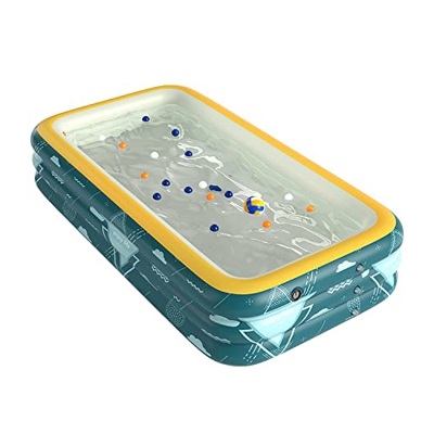 Fayelong Piscina Inflable Familiar De Tamaño Completo para Niños Pequeños, Niños Y Adultos, Piscina sobre El Suelo con Bomba De Aire Eléctrica para Ja