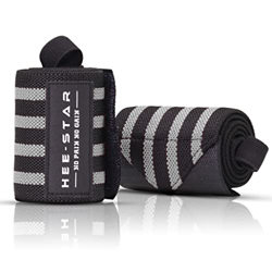 Hee-Star Muñequeras Gym - Muñequeras Deportivas para Levantamiento Peso - Crossfit - Calisthenia - Powerlifting - Musculacion - Wrist Wraps - Muñequer en oferta