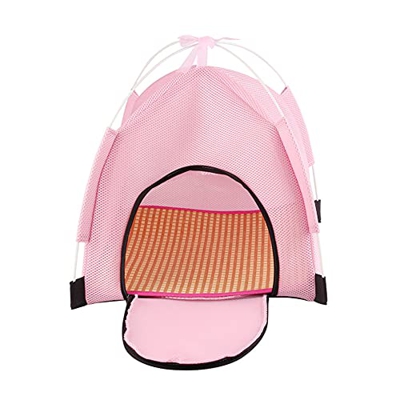 Jjoer Tienda de campaña para Perros Mascota Tiendas de campaña Interior Casa de Perro Gato al Aire Libre casa Casa de Perro Cama Interior 40,Pink