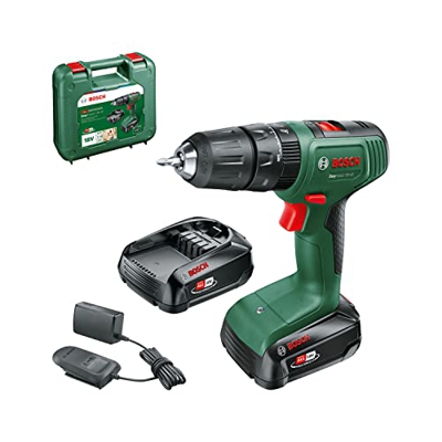 Bosch taladro percutor a batería EasyImpact 18V-40 (2 baterías de 2,0 Ah, sistema de 18 V, en maletín de transporte)