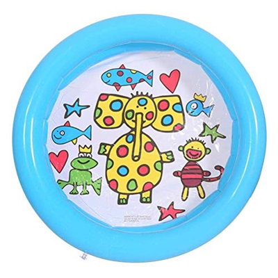 Settoo Pequeñas piscinas para niños, piscinas inflables, piscinas para niños pequeños, suelo inflable suave, mini piscina familiar redonda, 65 cm