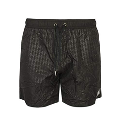 Karl Lagerfeld Bañador para hombre PIED-DE-Poule KL20MBM10 negro M características