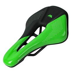 Lixada Sillín de Bicicleta Hueco Transpirable Rieles de Acero Asiento de Bicicleta de Montaña Suave PU Cuero Carretera MTB precio