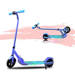 HST Patinete Eléctrico para Niños 4 a 12 Años, Motor 150W Scooter Kickscooter con Pantalla LCD Plegable hasta 15 km/h, 7" Ruedas características