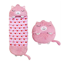 HJK Saco de DormirpPara NiñOs, 2 en 1 Animales De Dibujos Animados Saco de Dormir para NiñOs con Almohada Animal de Peluche, Almohada CáLida para la S características
