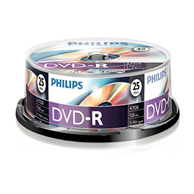 Philips DVD-R 4.7 GB, 16x Speed, 25er Spindel DM4S6B25F