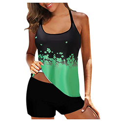Bikinis Mujer Push Up Bikinis Mujer Trajes de Baño Mujer 2021-Mujer Camiseta sin Mangas de NatacióN para Mujer Estampado Traje de Baño Dividido y Pant precio