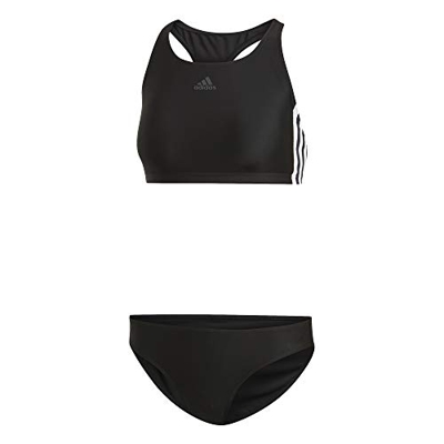 adidas Fit 2pc 3s Traje de Baño, Mujer, Negro (Black), 32