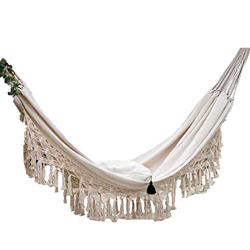 Nevup Hamaca con Flecos Hamaca con balcón Hamaca con Flecos Hamaca Doble para 2 Personas Casa, Exterior, Patio Trasero, Playa, terraza características