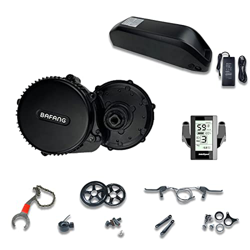 Bafang 36V 250/350 / 500W Bicicleta Eléctrica Motor Central BBS01B Kit de Conversión Motor Central con Batería de 36V 13/15.6/17.4/19.2 / 24Ah (Opcion características