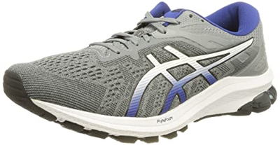 Asics GT-1000 10, Running Shoe Hombre, Sheet Rock/Monaco Blue, 42.5 EU