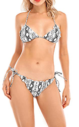 UMIPUBO Conjunto de Bikini Mujer Traje de Baño de Dos Piezas Correas Laterales corrugadas Ropa de Playa Ropa de Baño Tops y Braguitas Bañador de Baño  precio