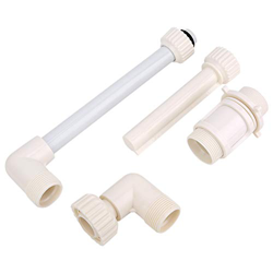 Se adapta a la mayoría de accesorios roscados de 1.5", rociador para piscina, marco de fuente de piscina, cascada de PVC fácil de instalar para piscin en oferta