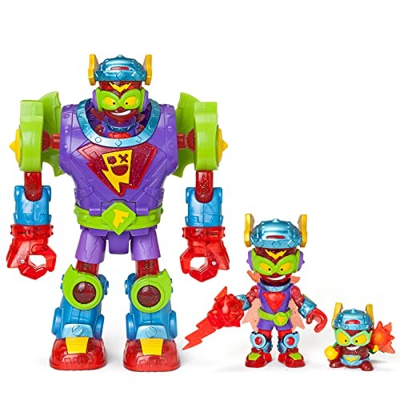 SUPERTHINGS Superbot Fury Storm – Robot articulado con Accesorios de Combate, 1 Kazoom Kid y 1 SuperThing exclusivos.