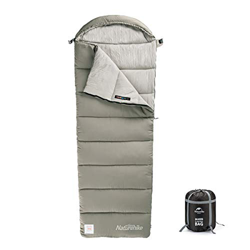 Naturehike Saco de Dormir de Algodón con Capucha Saco de Dormir para Mochileros Senderismo Camping en Interiores y Exteriores (Verde M400) precio