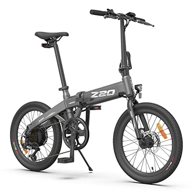 Bicicleta eléctrica Plegable HIMO Z20 MAX, Bicicleta eléctrica de 20"con batería de Iones de Litio extraíble de 36 V 10 Ah, Motor sin escobillas de 25